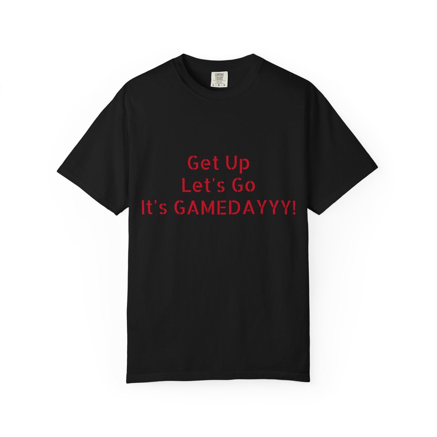 Get up, let’s go It’s GAMEDAY T-shirt - Travis Holonics - Matte (flat) Red