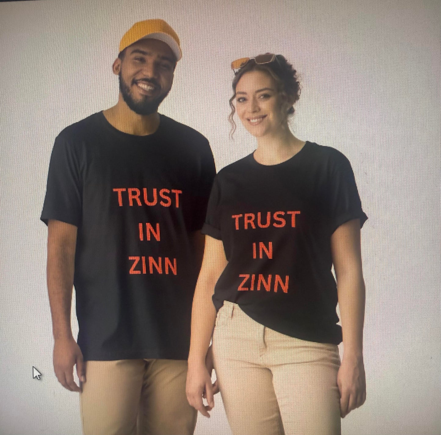 Trust In Zinn - Glitter red short sleeve t-shirt