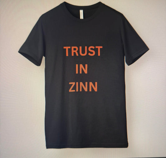Trust In Zinn - Matte (flat) red short sleeve t-shirt